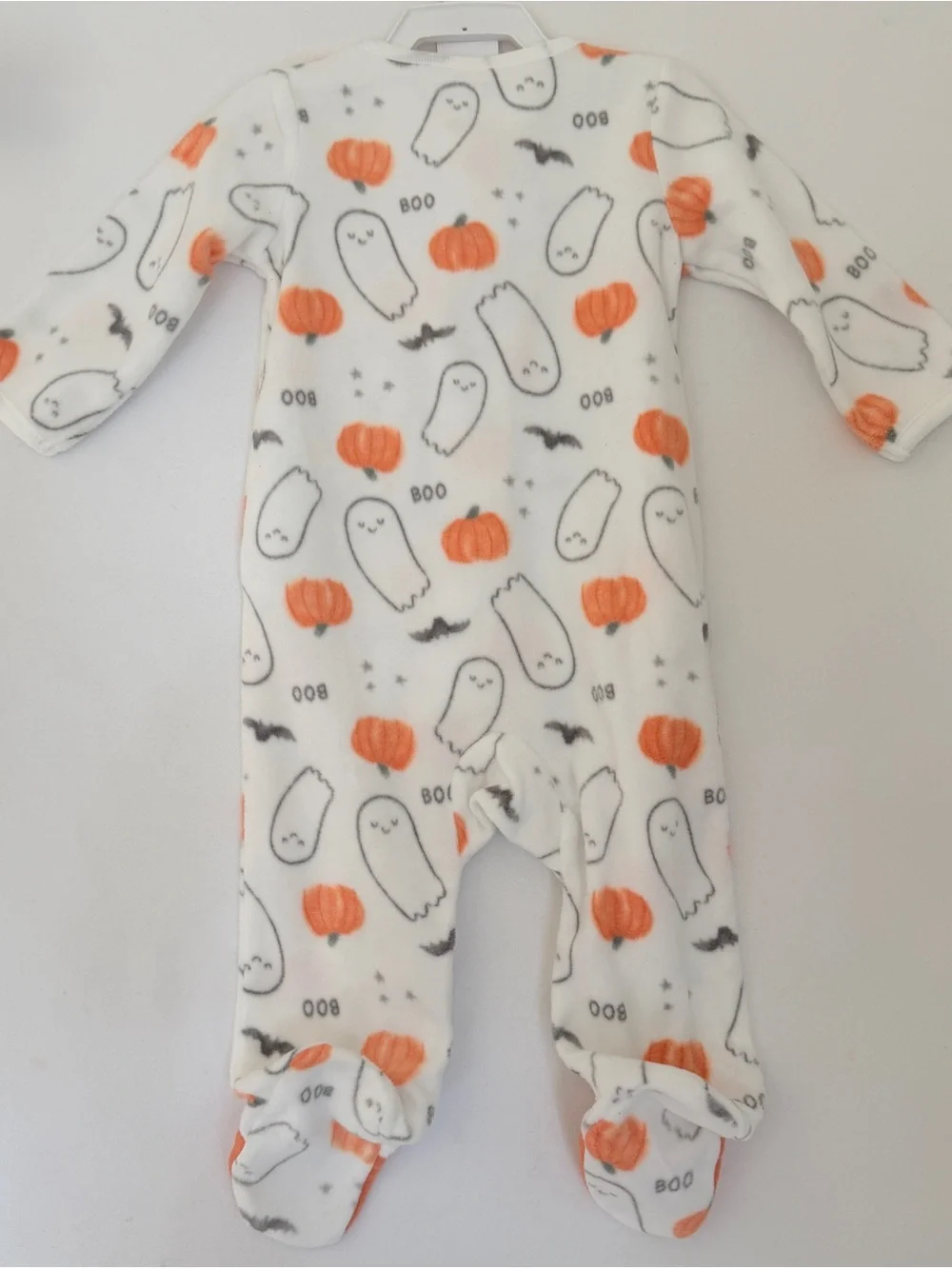 Carter's NWT Halloween Fleece Footed Sleeper 6M Ghost Pumpkin Pajamas